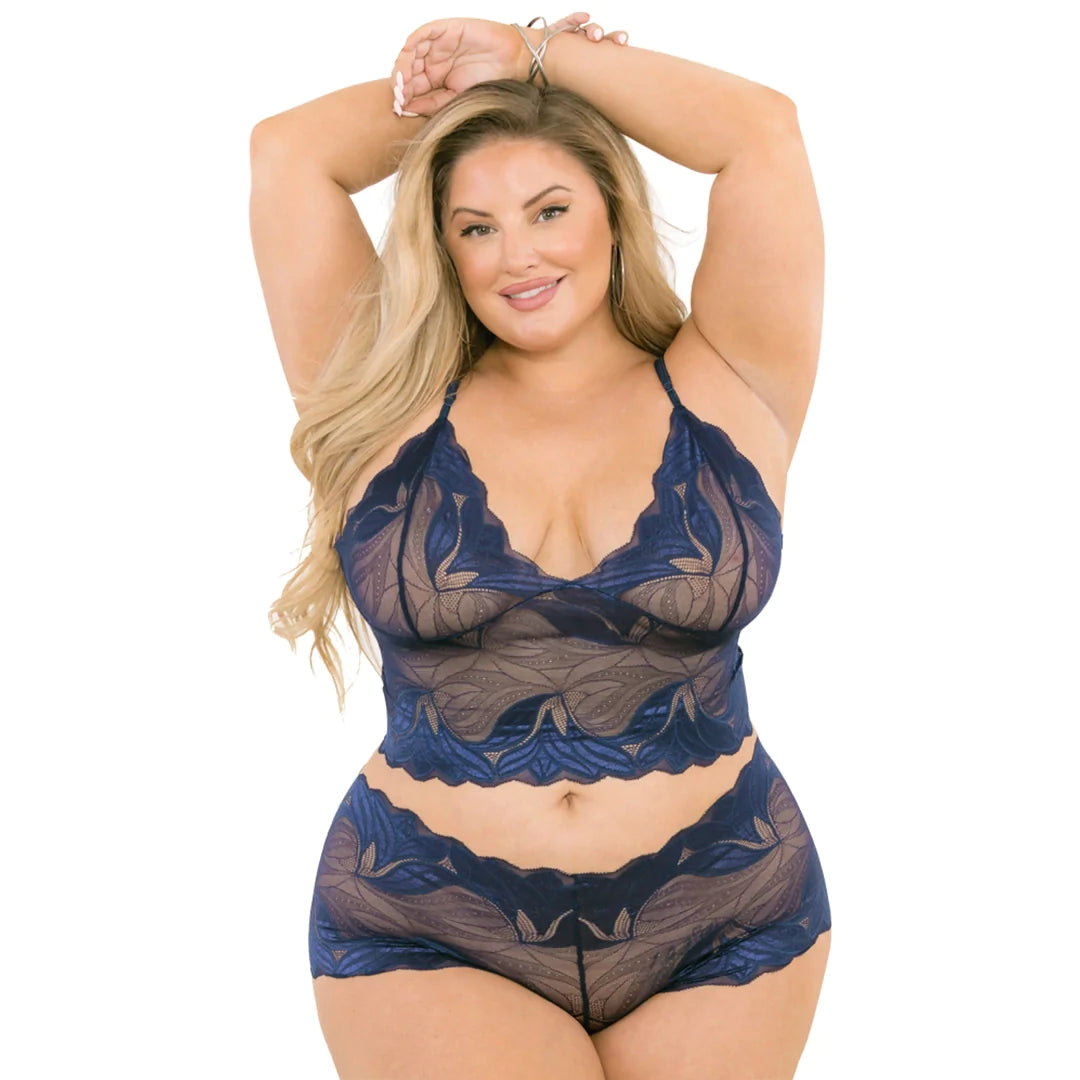 Scalloped Lace Cami & Boyshort
