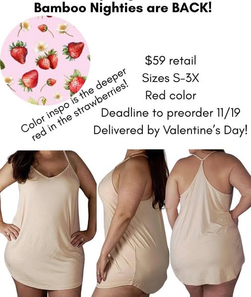 PRE-ORDER Bamboo Nightie