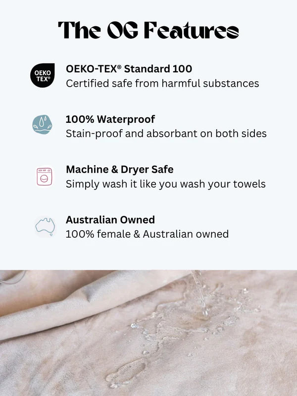 Waterproof Splash Blanket ™️Champagne on Champagne - OG - Travel Size